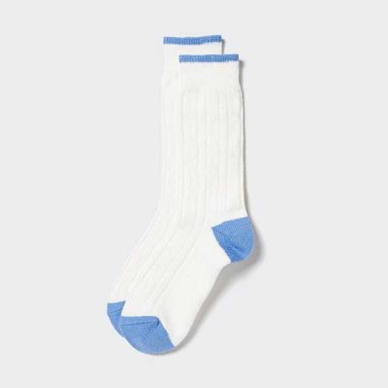 Calcetines Uniqlo HEATTECH Cable Mujer Blancas | 1938441