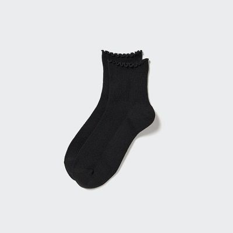 Calcetines Uniqlo HEATTECH Crew Mellow Mujer Negras | 1981097