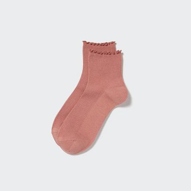 Calcetines Uniqlo HEATTECH Crew Mellow Mujer Rosas | 1063495