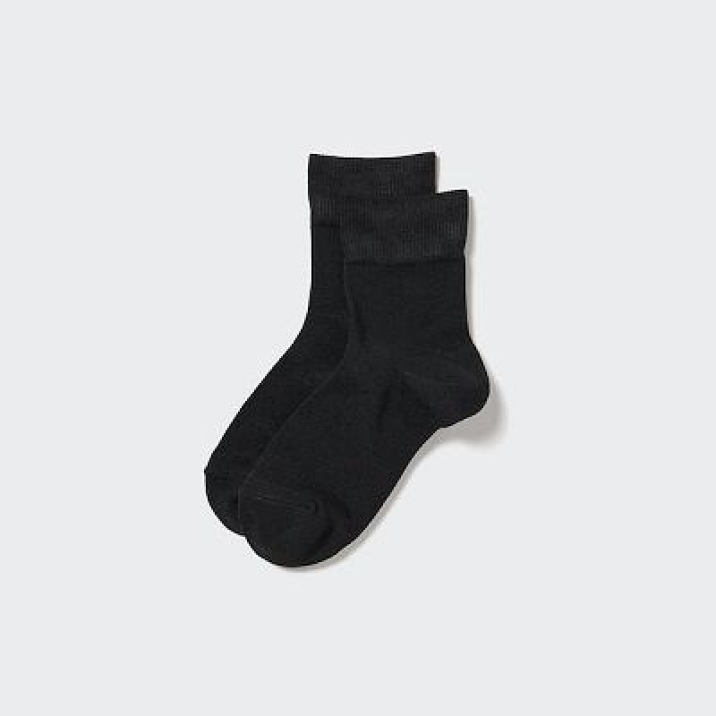 Calcetines Uniqlo HEATTECH Crew Relax Mujer Negras | 1783144