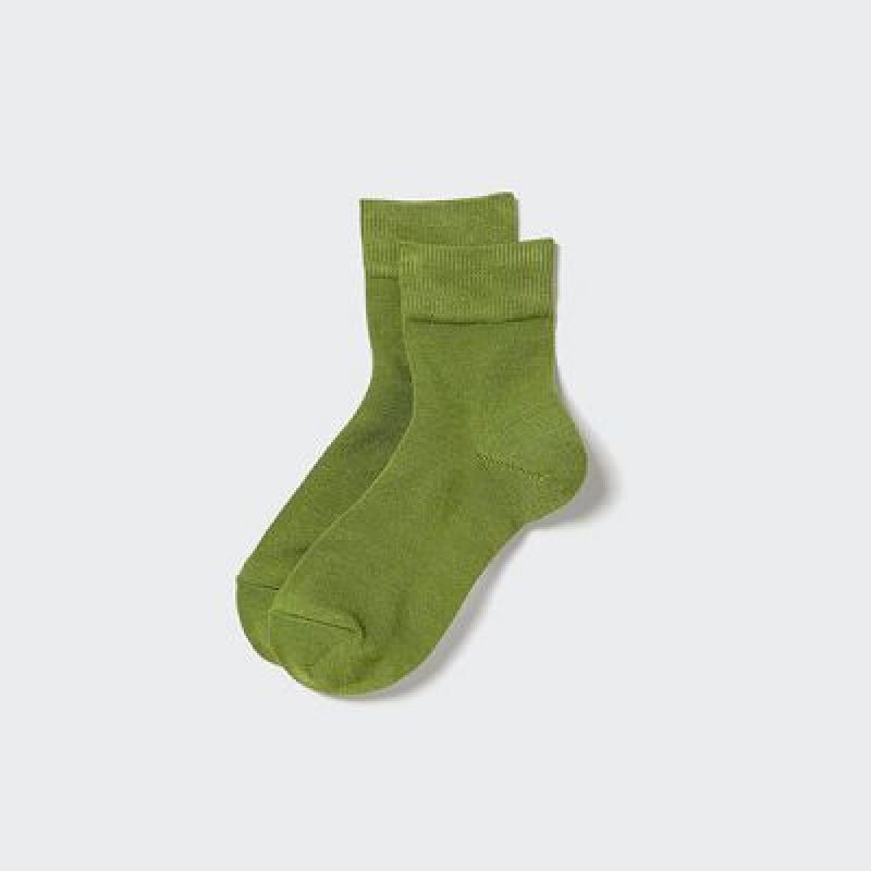 Calcetines Uniqlo HEATTECH Crew Relax Mujer Verde | 7720005