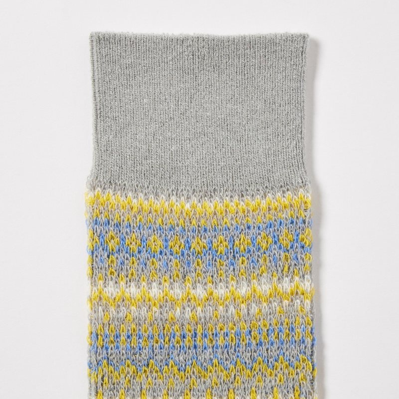Calcetines Uniqlo HEATTECH Fair Isle Hombre Gris | 9667393