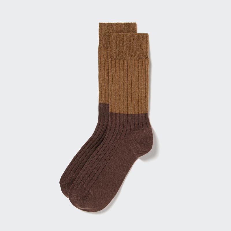 Calcetines Uniqlo HEATTECH Hombre Marrones | 9873728