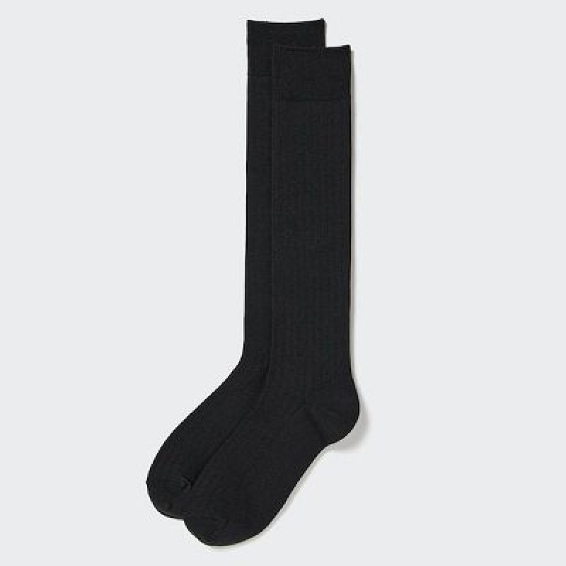 Calcetines Uniqlo HEATTECH Knee High Mujer Negras | 278979
