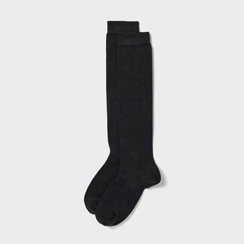 Calcetines Uniqlo HEATTECH Knee High Mujer Negras | 1359256