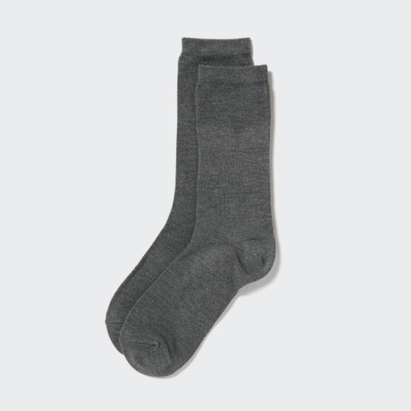 Calcetines Uniqlo HEATTECH Mujer Gris | 6084776