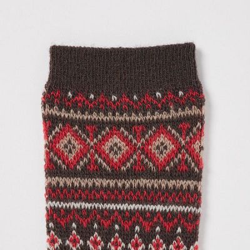 Calcetines Uniqlo HEATTECH Mujer Marrones | 5780872