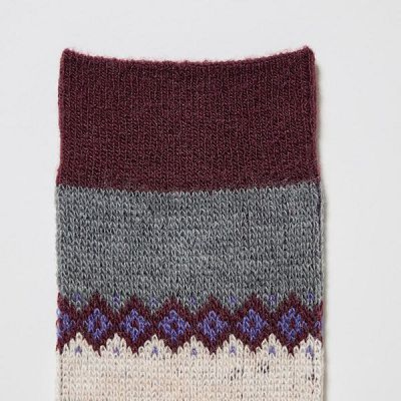 Calcetines Uniqlo HEATTECH Mujer Moradas | 9157674