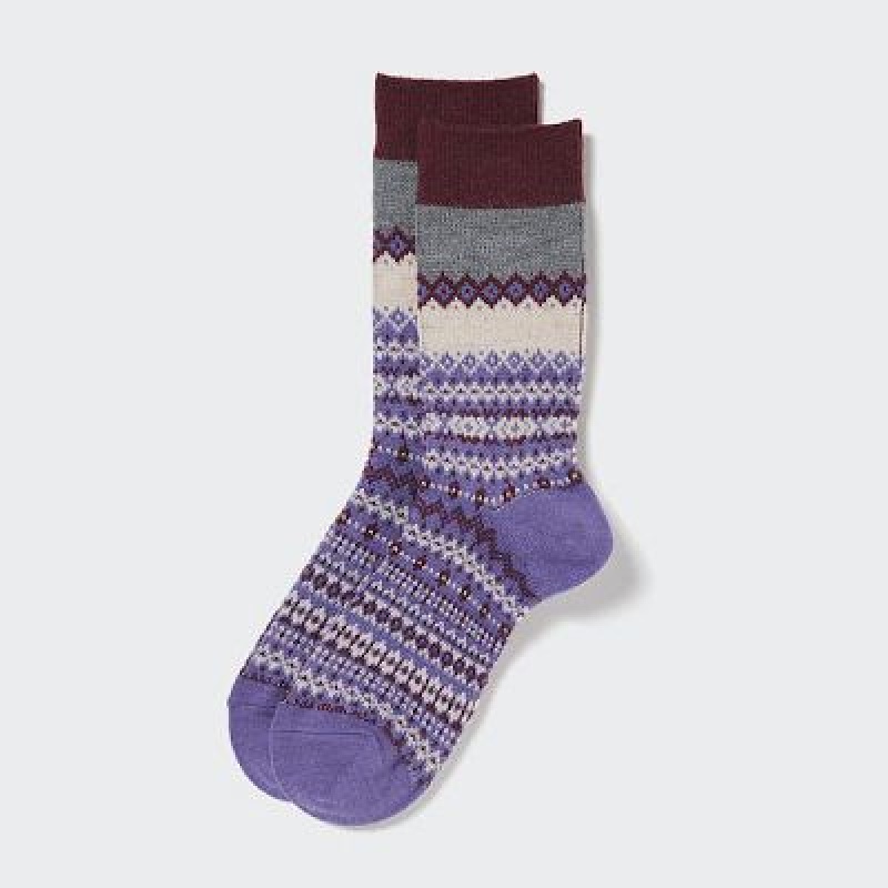 Calcetines Uniqlo HEATTECH Mujer Moradas | 9157674