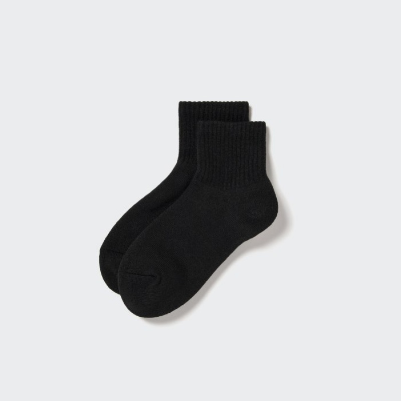 Calcetines Uniqlo HEATTECH Pile-Lined Half Mujer Negras | 7207092