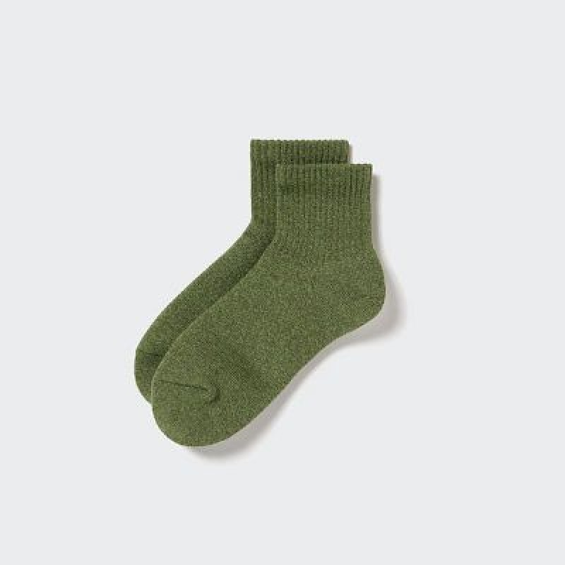Calcetines Uniqlo HEATTECH Pile Half Mujer Verde | 203815