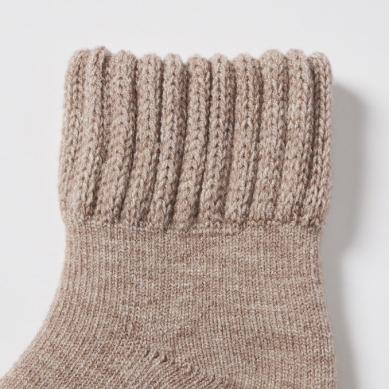 Calcetines Uniqlo HEATTECH Pile Mujer Beige | 3014800