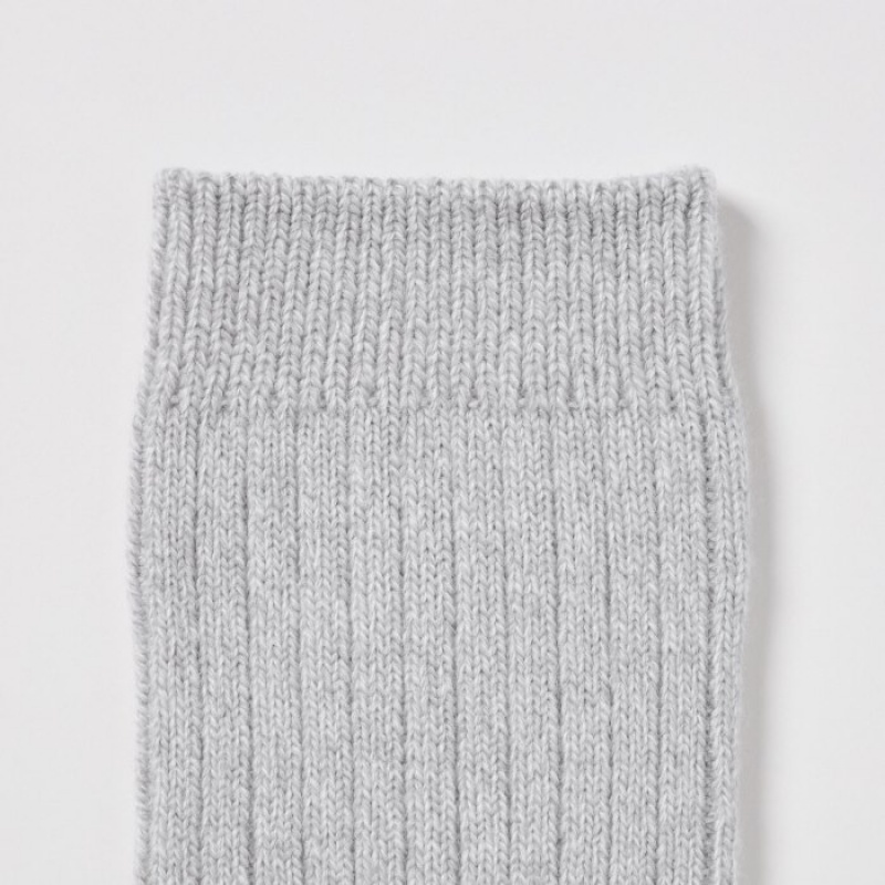Calcetines Uniqlo HEATTECH Ribbed Mujer Rojas | 7092732