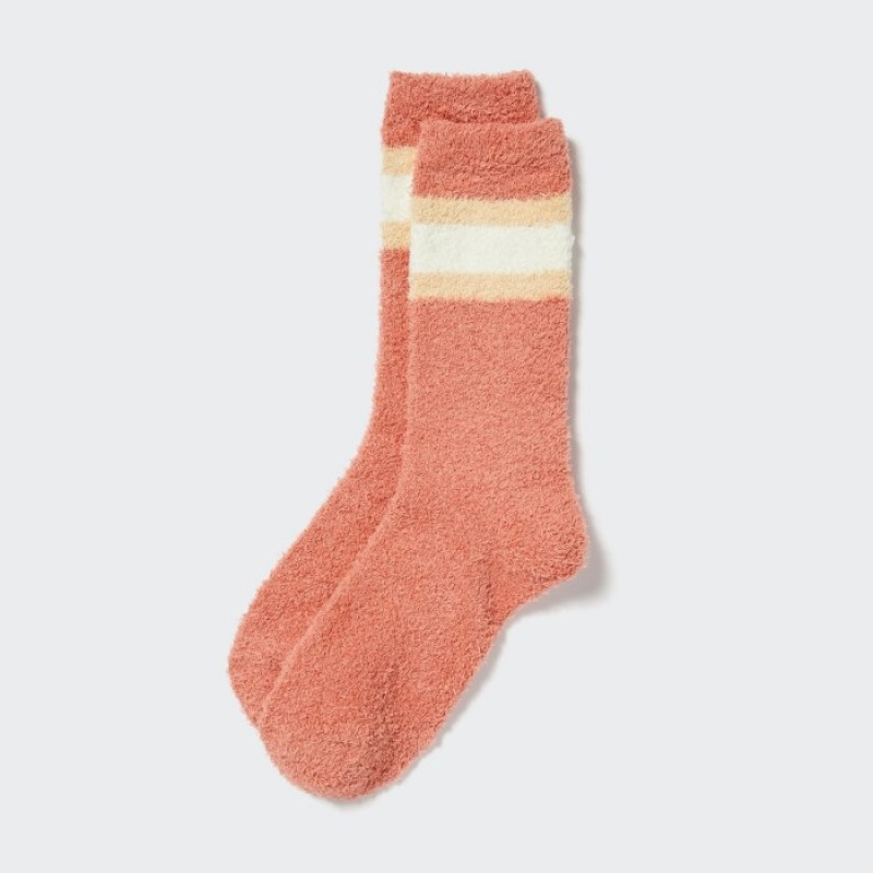 Calcetines Uniqlo HEATTECH Soft Fluffy Mujer Naranjas | 4840094