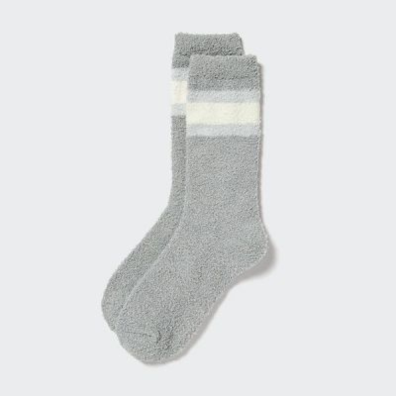 Calcetines Uniqlo HEATTECH Soft Fluffy Mujer Gris | 5763860