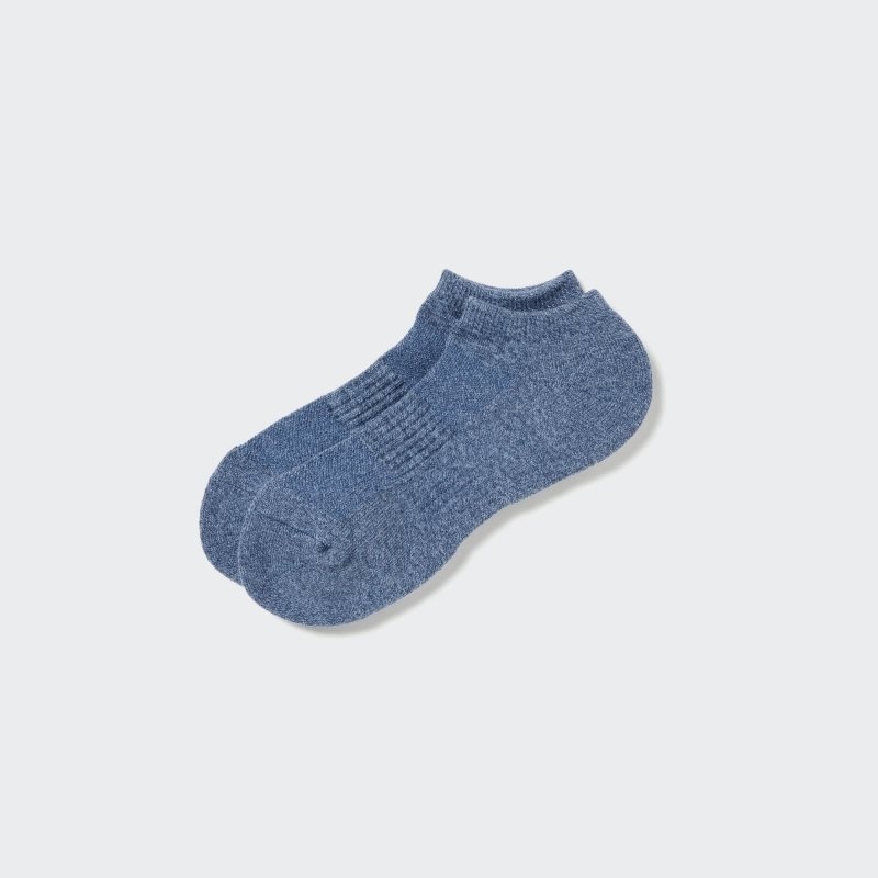 Calcetines Uniqlo Heattech Pile Short Hombre Azules | 5218559