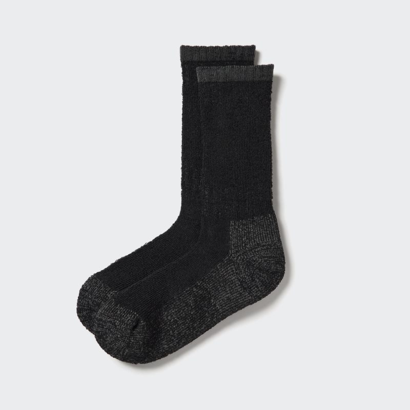 Calcetines Uniqlo Heattech Soft Pile Heather Hombre Negras | 7092663