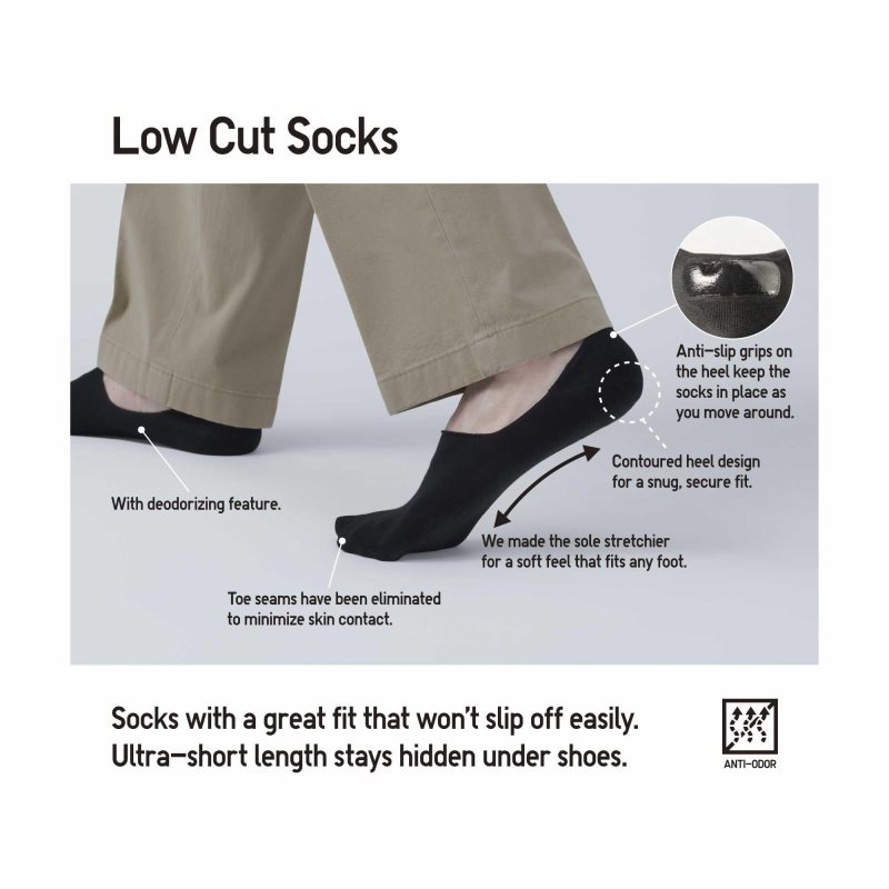 Calcetines Uniqlo Low Cut Hombre Blancas | 5247482