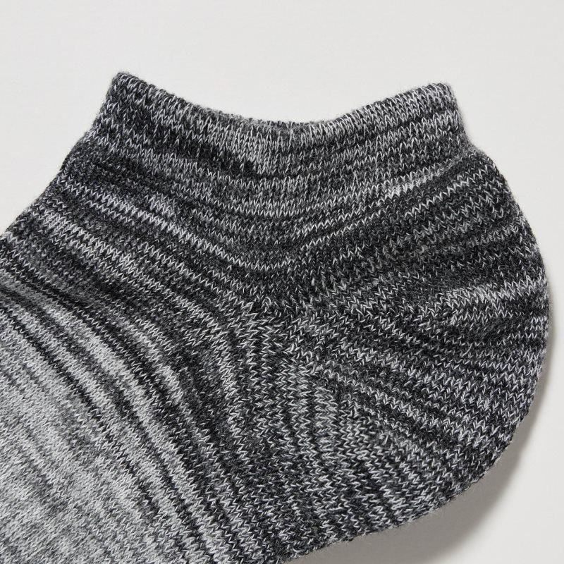 Calcetines Uniqlo Melange Short Hombre Gris | 1868599