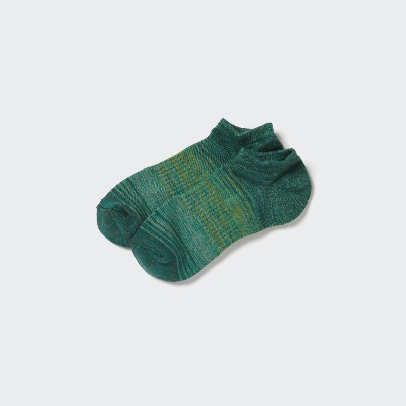 Calcetines Uniqlo Melange Short Hombre Verde | 5940552