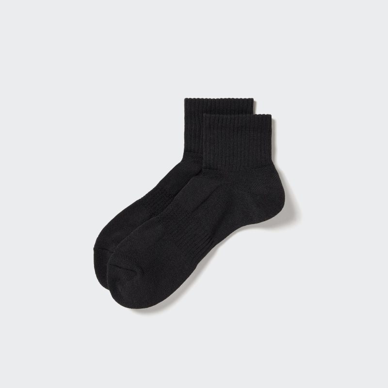 Calcetines Uniqlo Pile Half Hombre Negras | 9424042