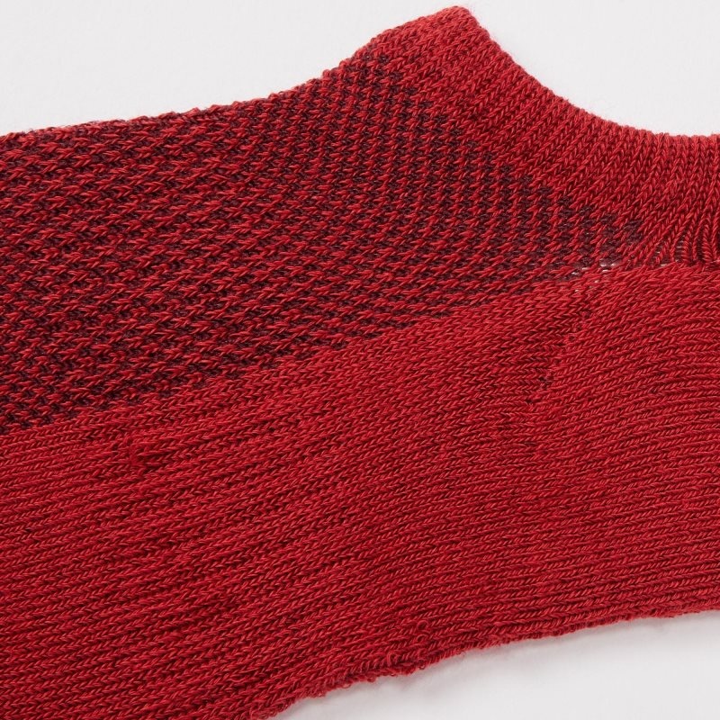 Calcetines Uniqlo Pile Low Cut Hombre Rojas | 3716093