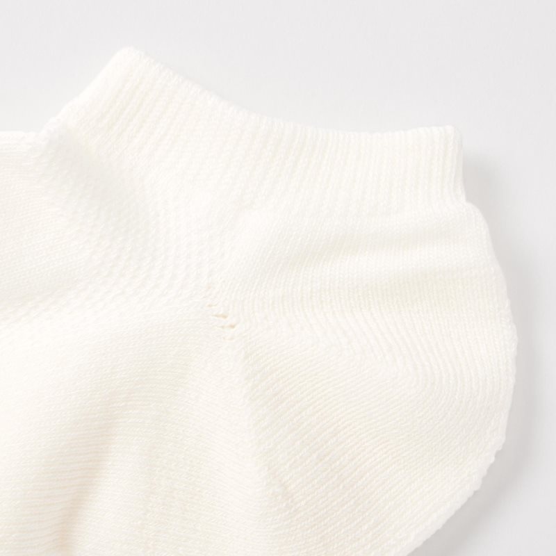Calcetines Uniqlo Pile Mesh Short Hombre Blancas | 3438249