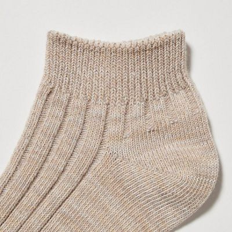 Calcetines Uniqlo Short 3 Pack Mujer Azules | 9898983