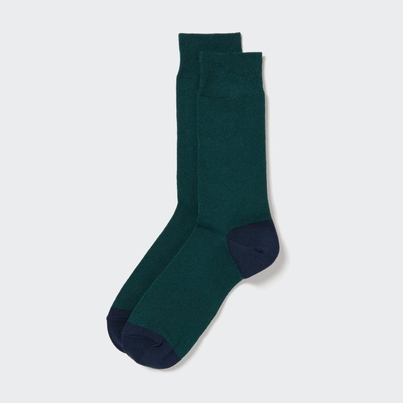 Calcetines Uniqlo Socks Hombre Verde | 7740142