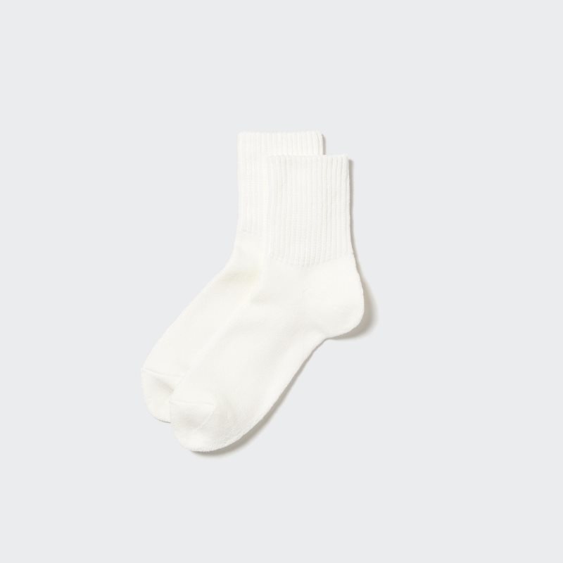 Calcetines Uniqlo Soft Pile Half Hombre Blancas | 7664501