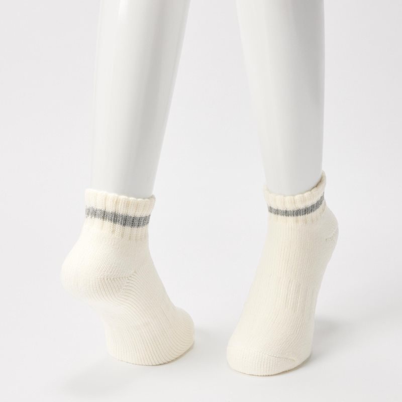 Calcetines Uniqlo Soft Pile Short Hombre Blancas | 7592139