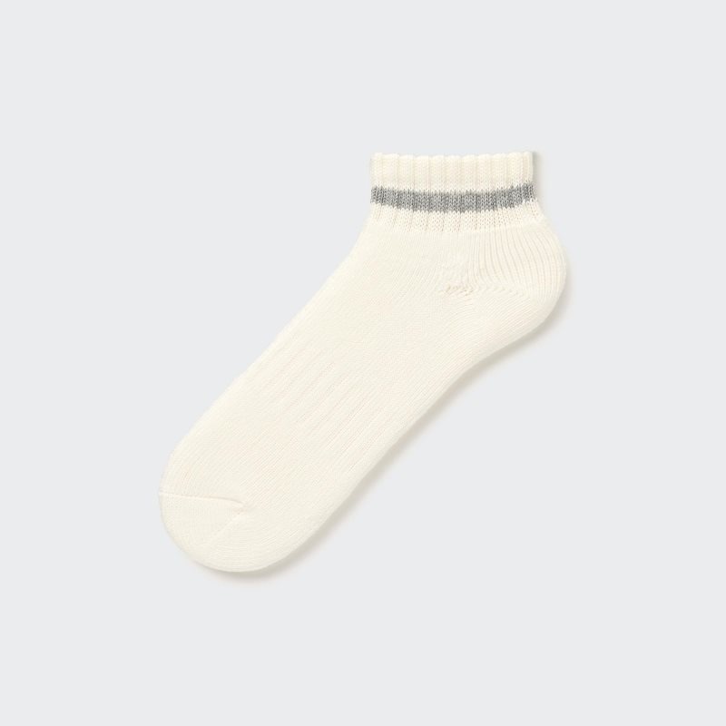 Calcetines Uniqlo Soft Pile Short Hombre Blancas | 7592139
