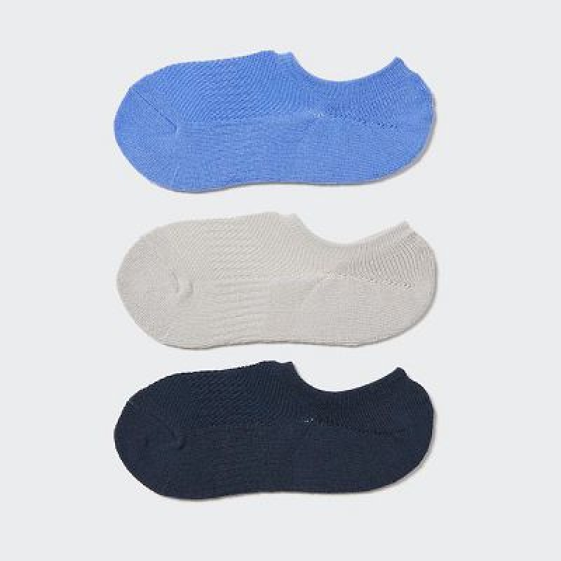 Calcetines Uniqlo Sport Footsies (3 Pairs) Mujer Azules | 1001733