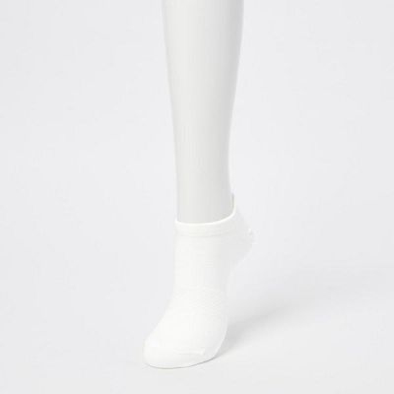 Calcetines Uniqlo Sport Short (3 Pairs) Mujer Blancas | 5103200