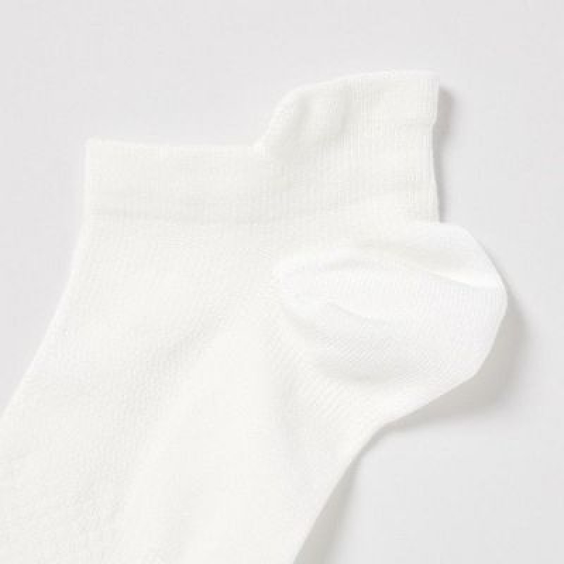 Calcetines Uniqlo Sport Short (3 Pairs) Mujer Blancas | 5103200