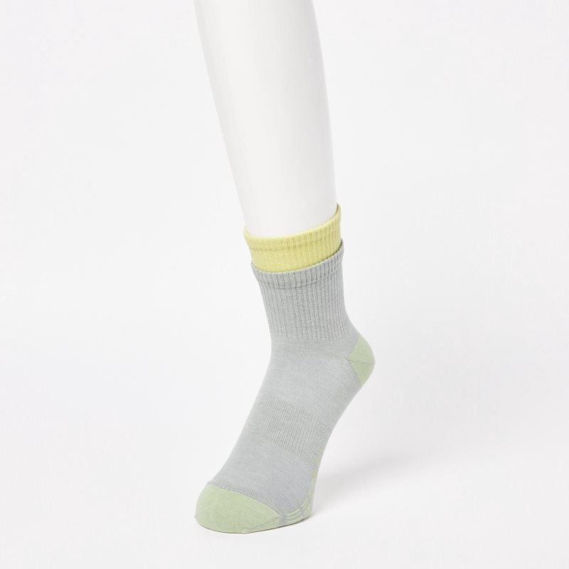 Calcetines Uniqlo Sports Layered Half Hombre Gris | 8521215