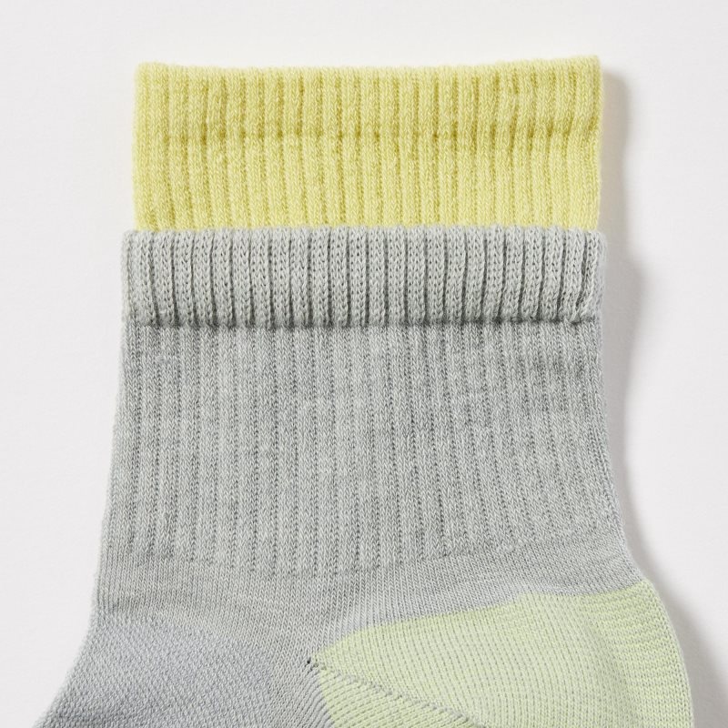 Calcetines Uniqlo Sports Layered Half Hombre Gris | 8521215