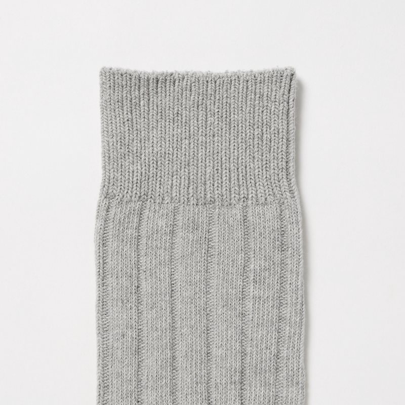 Calcetines Uniqlo Wide-ribbed Hombre Gris | 541267
