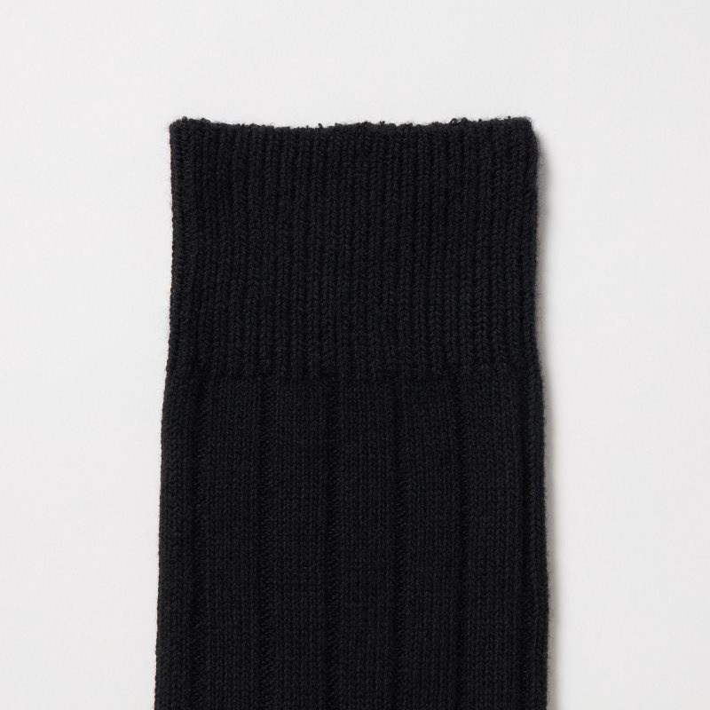 Calcetines Uniqlo Wide-ribbed Hombre Negras | 7883204