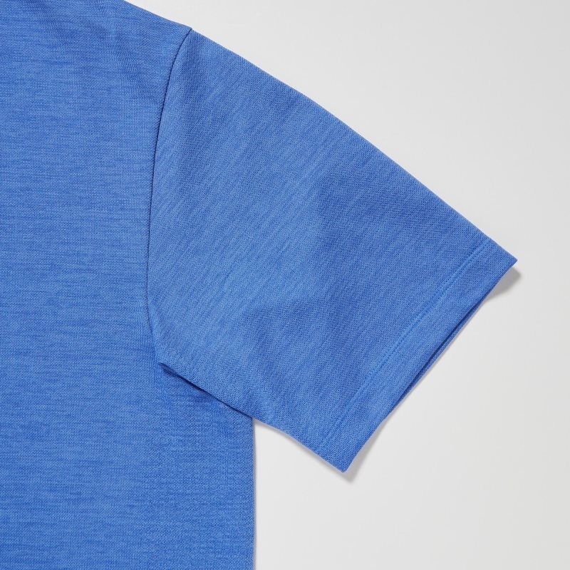 Camisa Polo Uniqlo Dry-ex Hombre Azules | 7898890