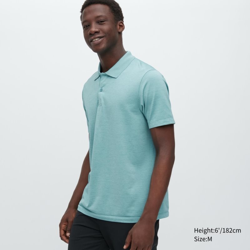 Camisa Polo Uniqlo Dry-ex Hombre Verde | 5679399