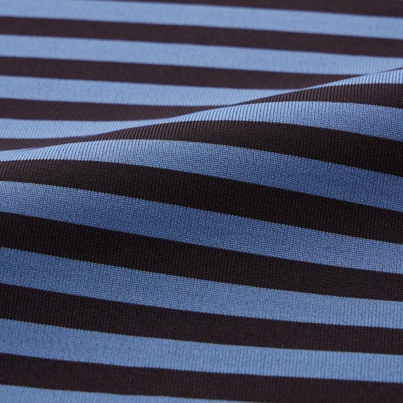 Camisa Polo Uniqlo Dry-ex Short-sleeve Striped Adam Scott Hombre Azules | 226808