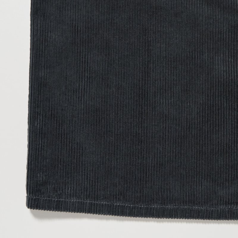 Camisas Uniqlo Corduroy Work Long-sleeve Hombre Gris | 933113