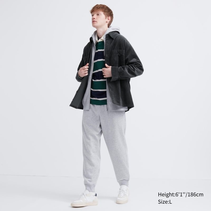 Camisas Uniqlo Corduroy Work Long-sleeve Hombre Gris | 933113