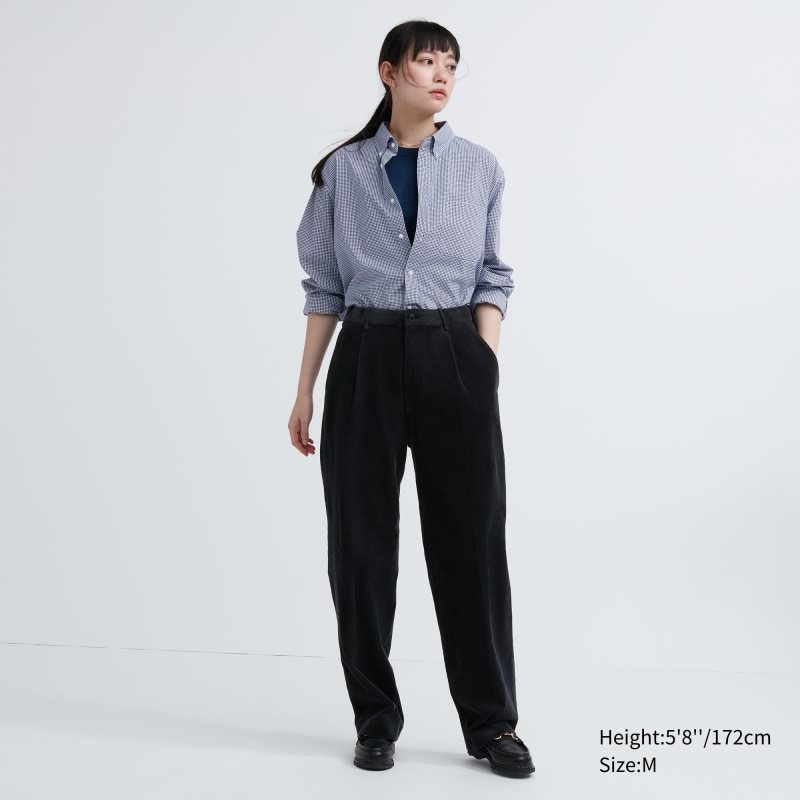 Camisas Uniqlo Extra Fine Cotton Broadcloth Checkered Long-sleeve Hombre Azules | 9401638