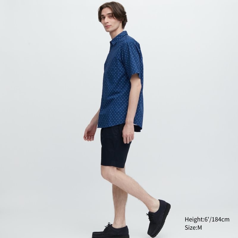 Camisas Uniqlo Extra Fine Cotton Short-sleeve Hombre Gris | 9561133