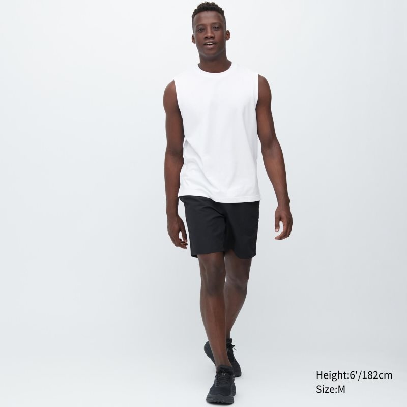 Camiseta Uniqlo Airism Cotton Sleeveless Hombre Blancas | 3386578