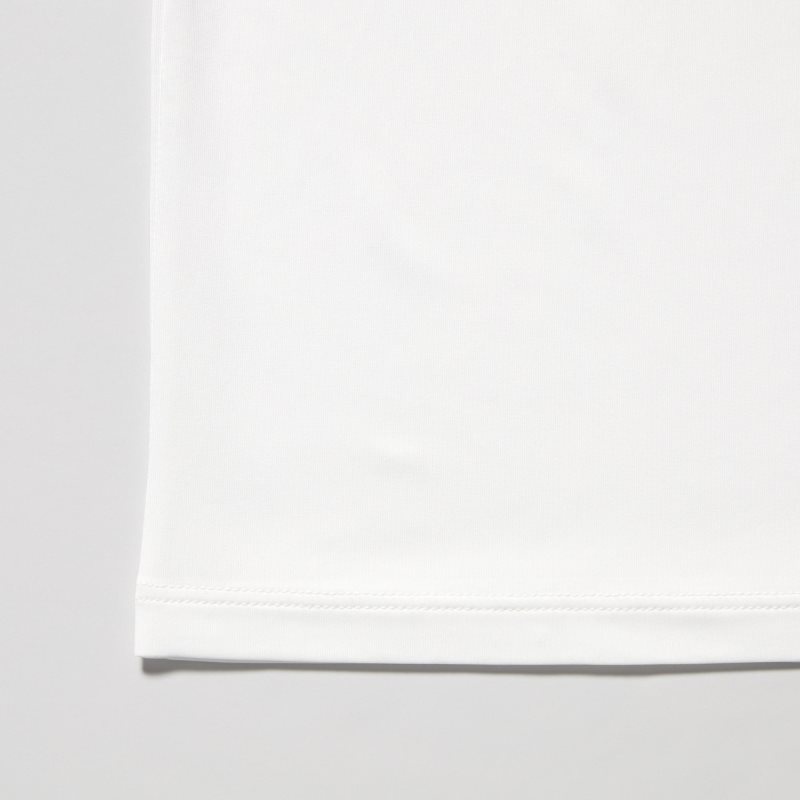 Camiseta Uniqlo Airism Crew Neck Short-sleeve Hombre Blancas | 5534352
