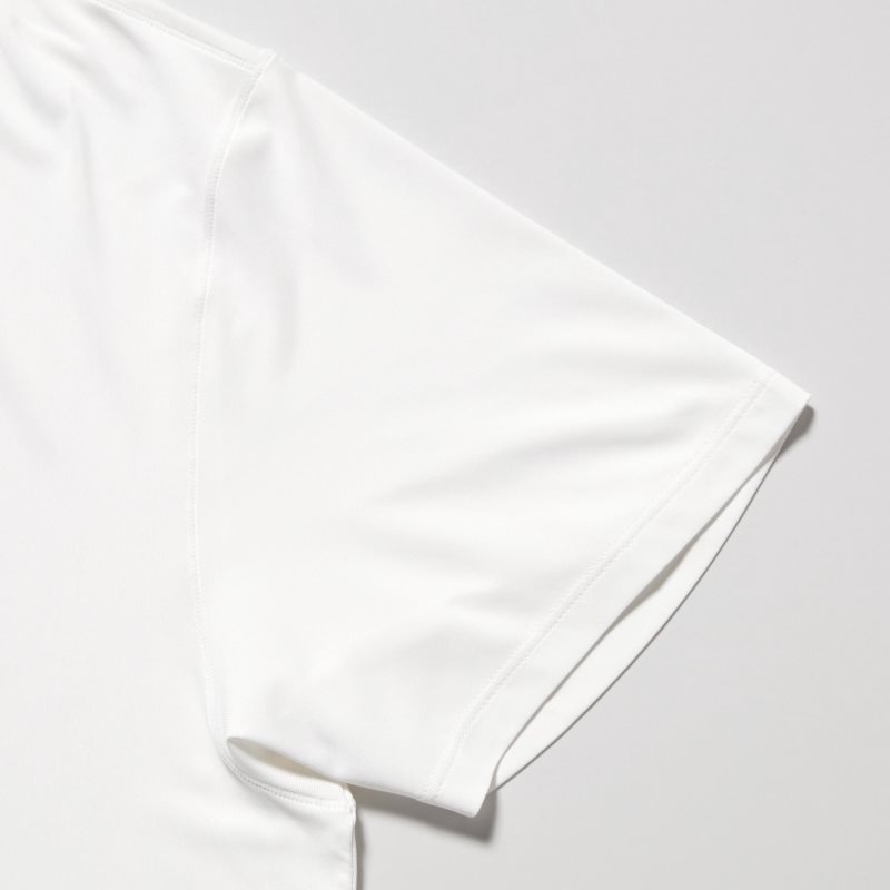 Camiseta Uniqlo Airism V-neck Short-sleeve Hombre Blancas | 1177025