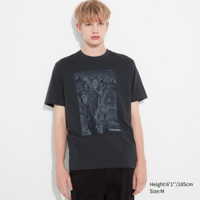 Camiseta Uniqlo Attack on Titan UT Short-Sleeve Mujer Gris | 3302282